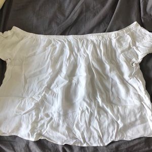 White off the shoulder top